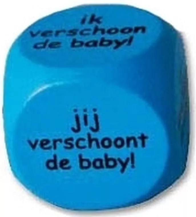 dobbelsteen jij verschoont de luier 